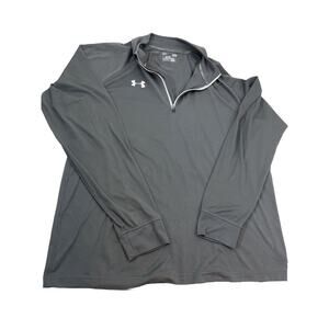 Under Armour Heat Gear 1/4 Zip Pullover Men L Gray